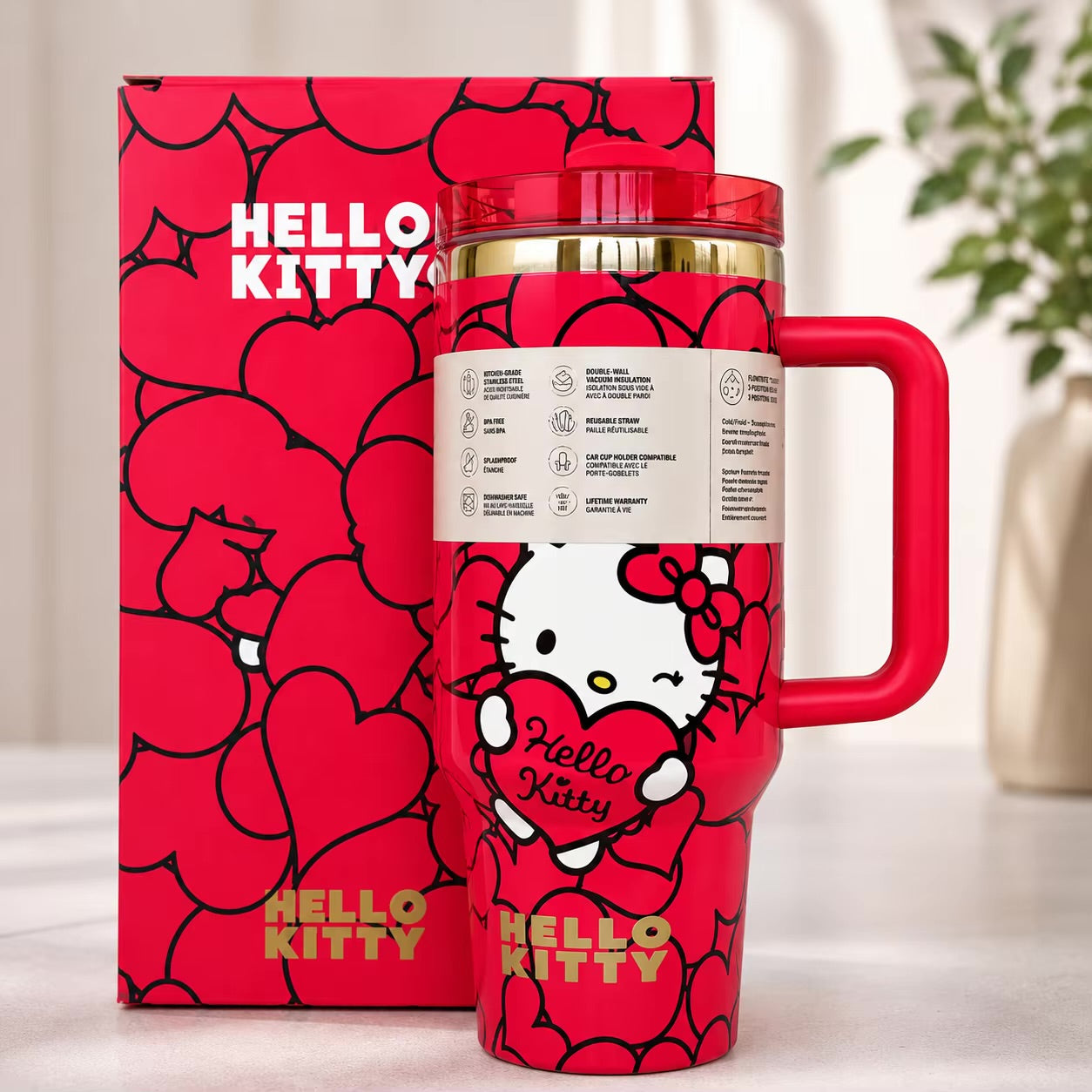 💖 Hello Kitty 40oz Stainless Steel Tumbler