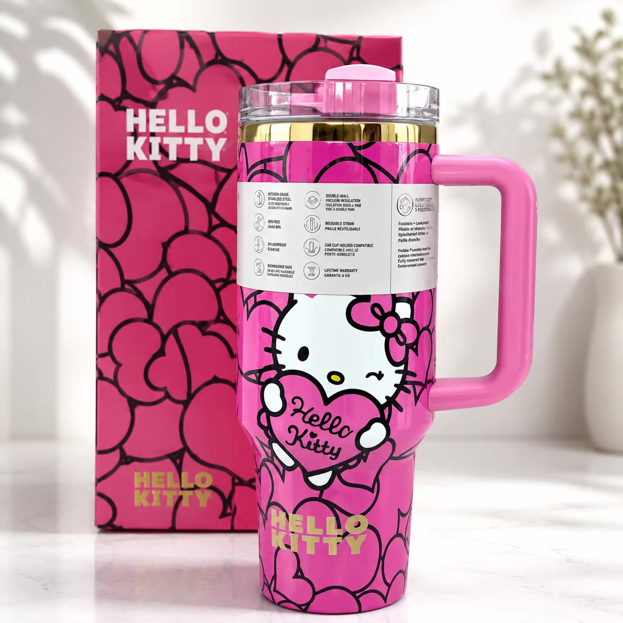 💖 Hello Kitty 40oz Stainless Steel Tumbler