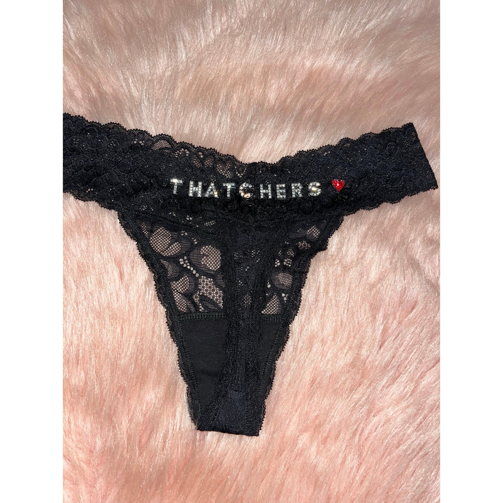Lace Black Bling Panty