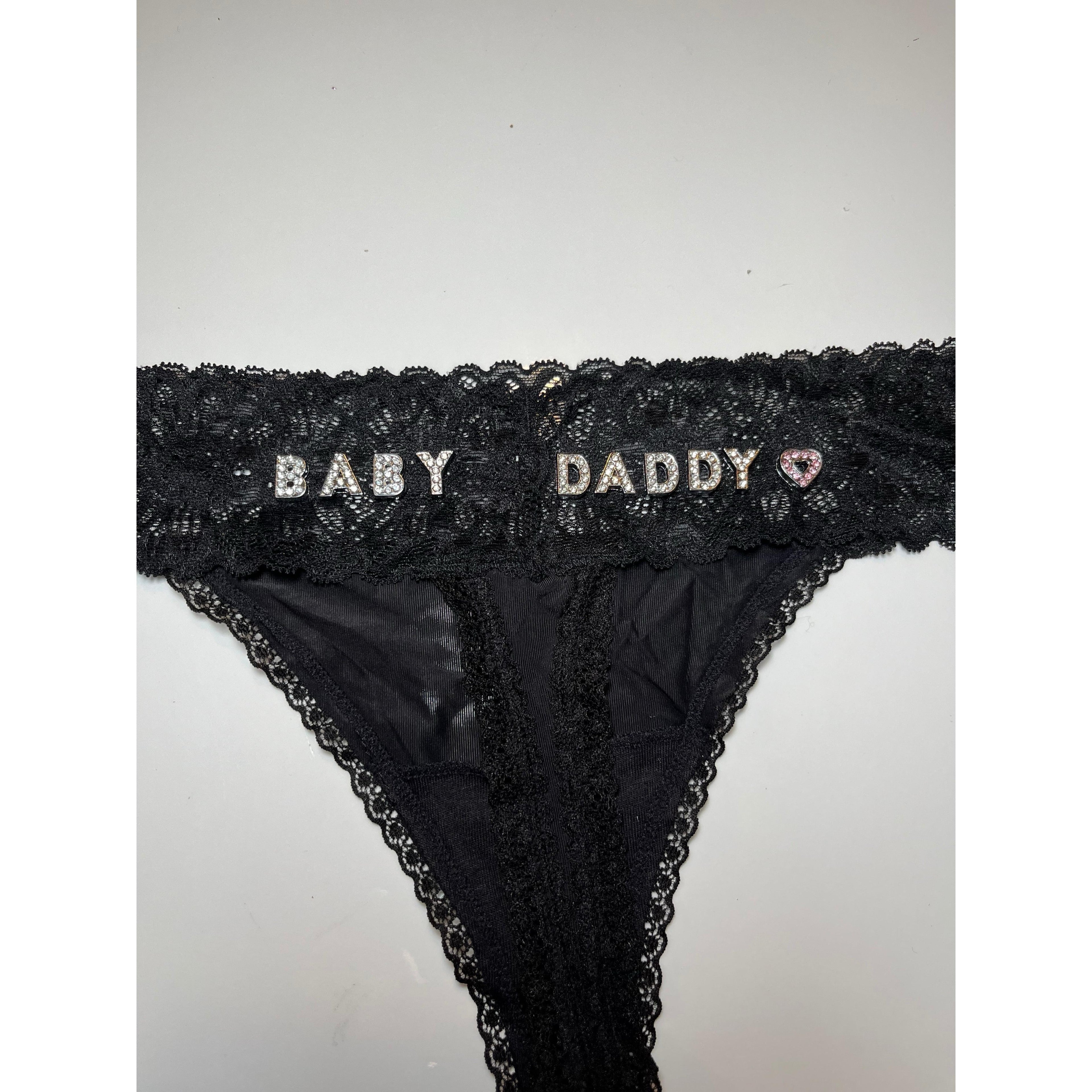Lace Black Bling Panty