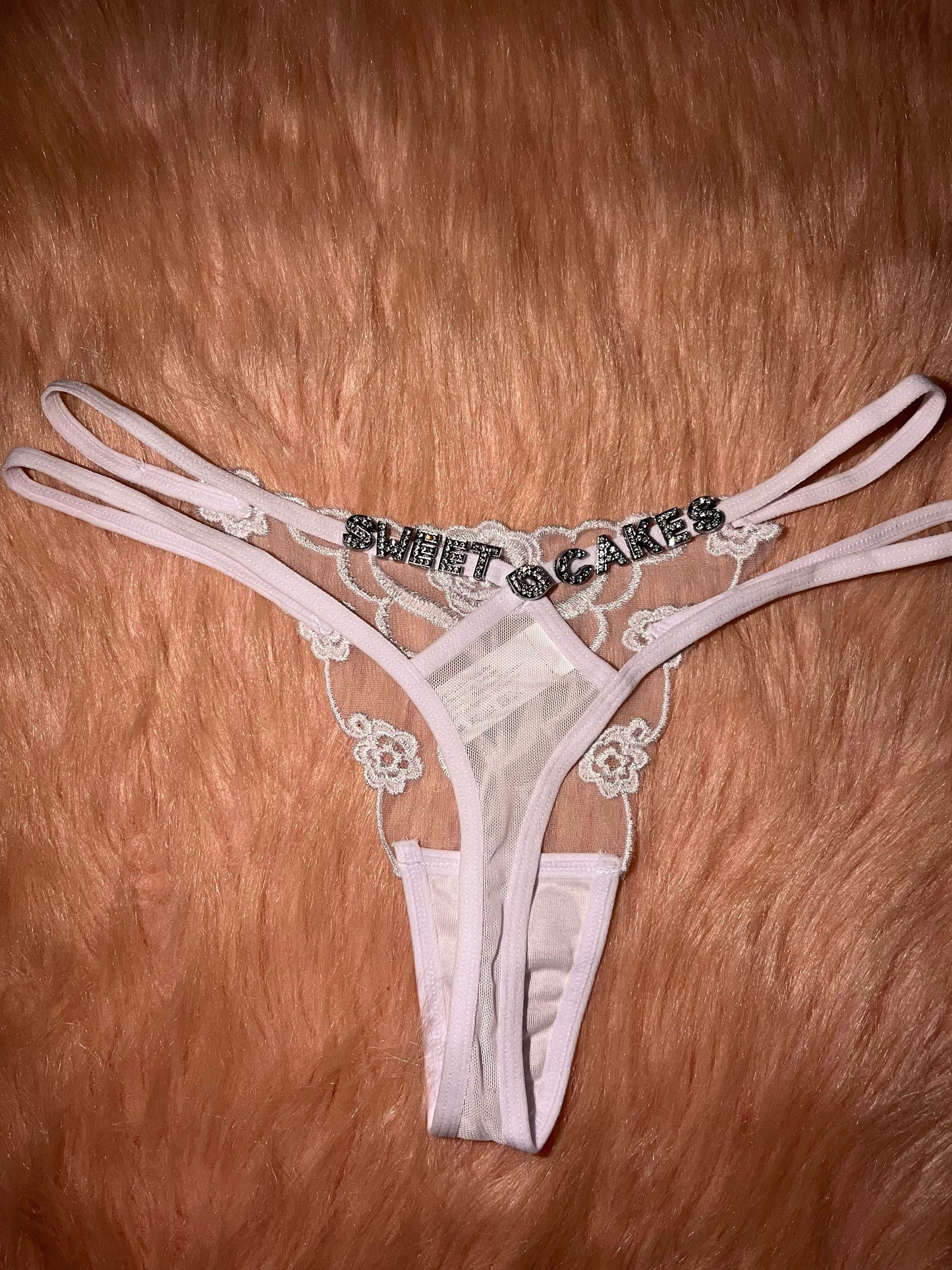 Flower Me Bling White