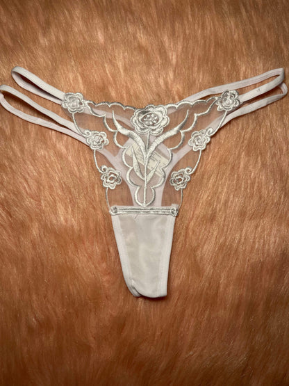 Flower Me Bling White