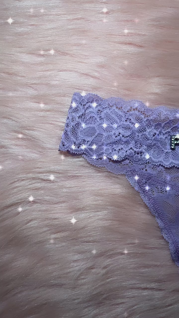 Lace Purple Bling Panty